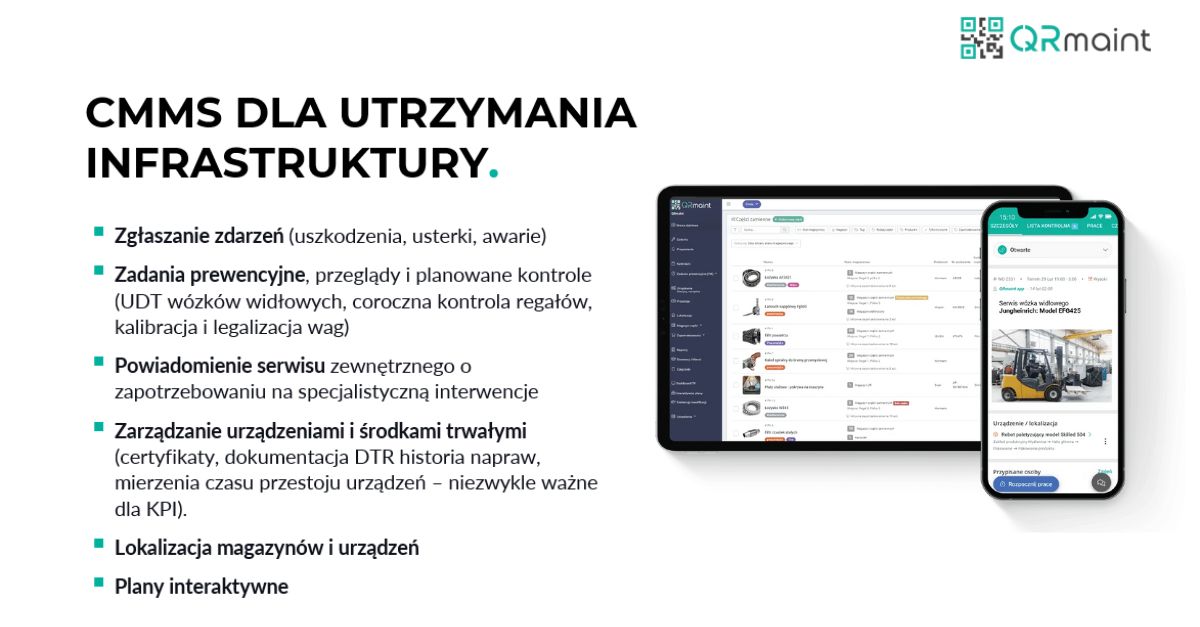 utrzymanie infrastruktury cMMS system